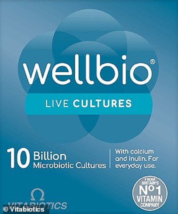 Vitabiotics Wellbio 10 Billion Microbiotic Cultures ,30 Capsules البروبيوتك لتحقيق توازن البكتيريا في الجهاز الهضمي