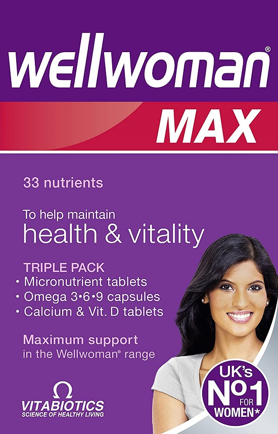 Vitabiotics Wellwoman Max – 84 cap/tab ويلومان ماكس لدعم صحة السيدات